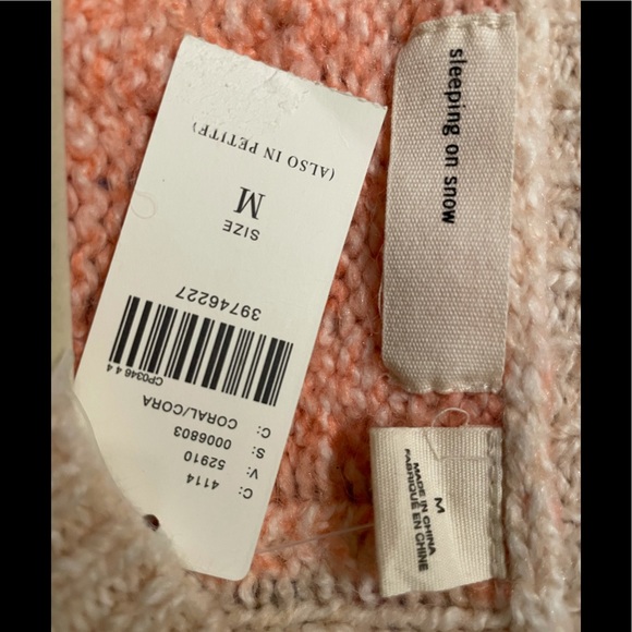 NWT - Anthro Sleeping on Snow Marie Cable , sz M - Picture 5 of 6